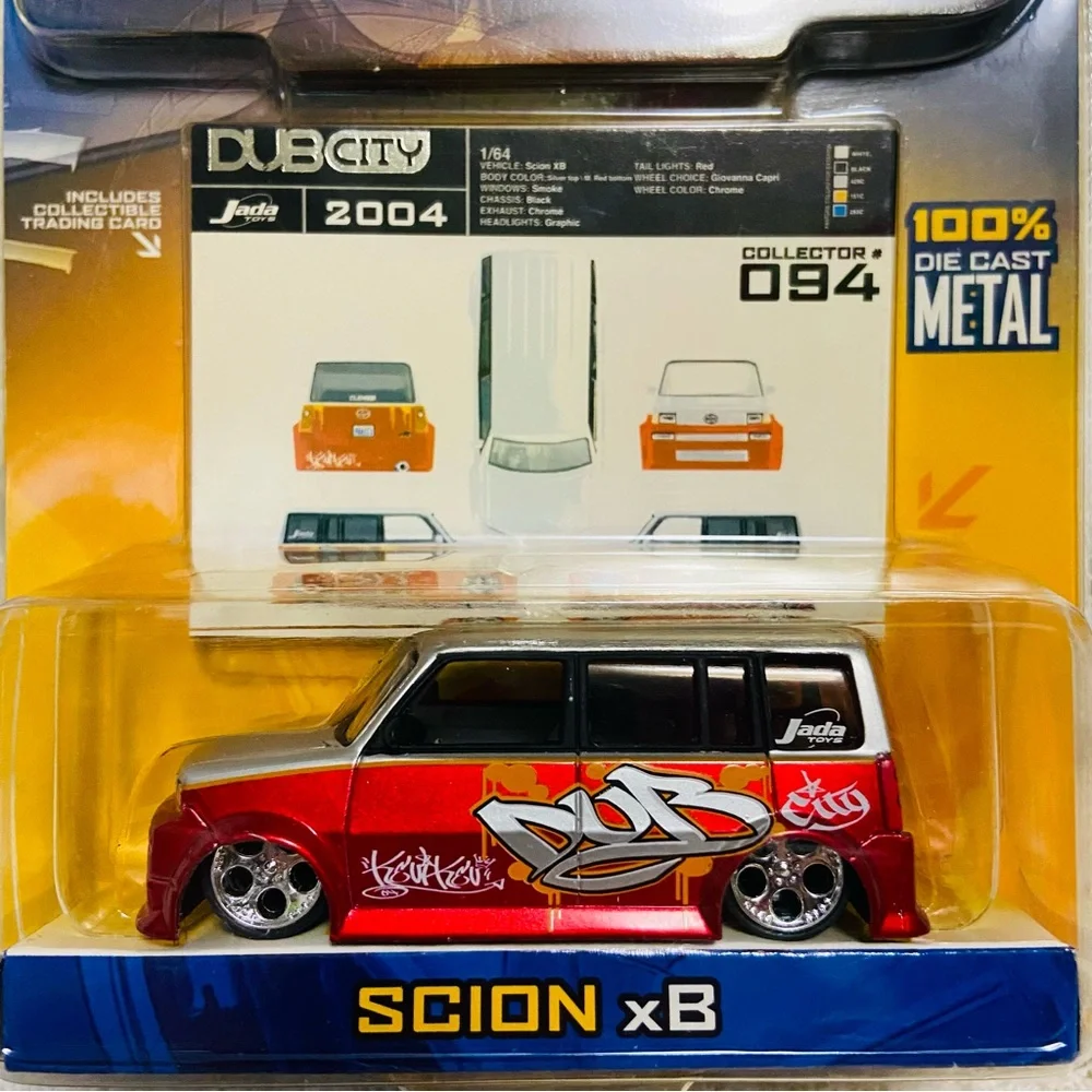 Jada Dub City Scion xB 1:64 Red & Silver